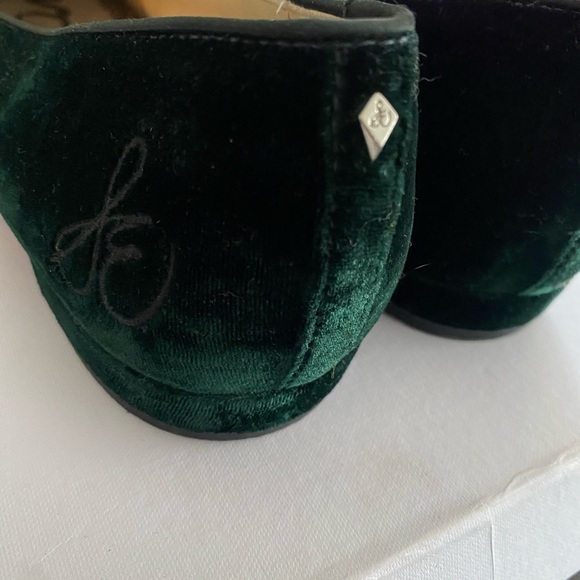 Sam Edelman Dark Green Velvet Loafer Shoes Size 9M - Picture 7 of 8